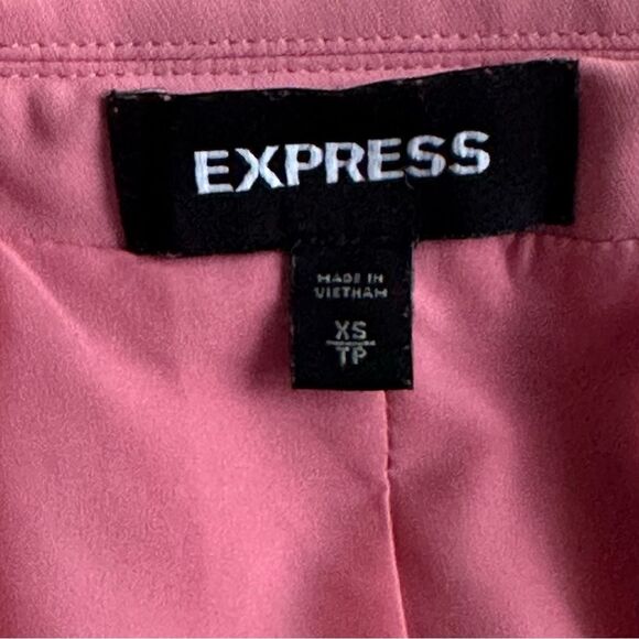 Pink Express Rose Open Front Blazer Suit Coat Business Office Size XS *READ* - Picture 5 of 8